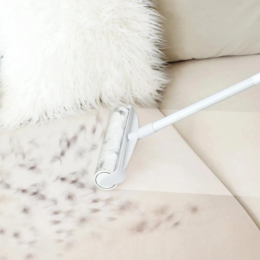 Fresh New Coming Second Generation 90 Sheets 2 Rolls Pet Hair Remover Roller With Adjustable Handle For More Versatility