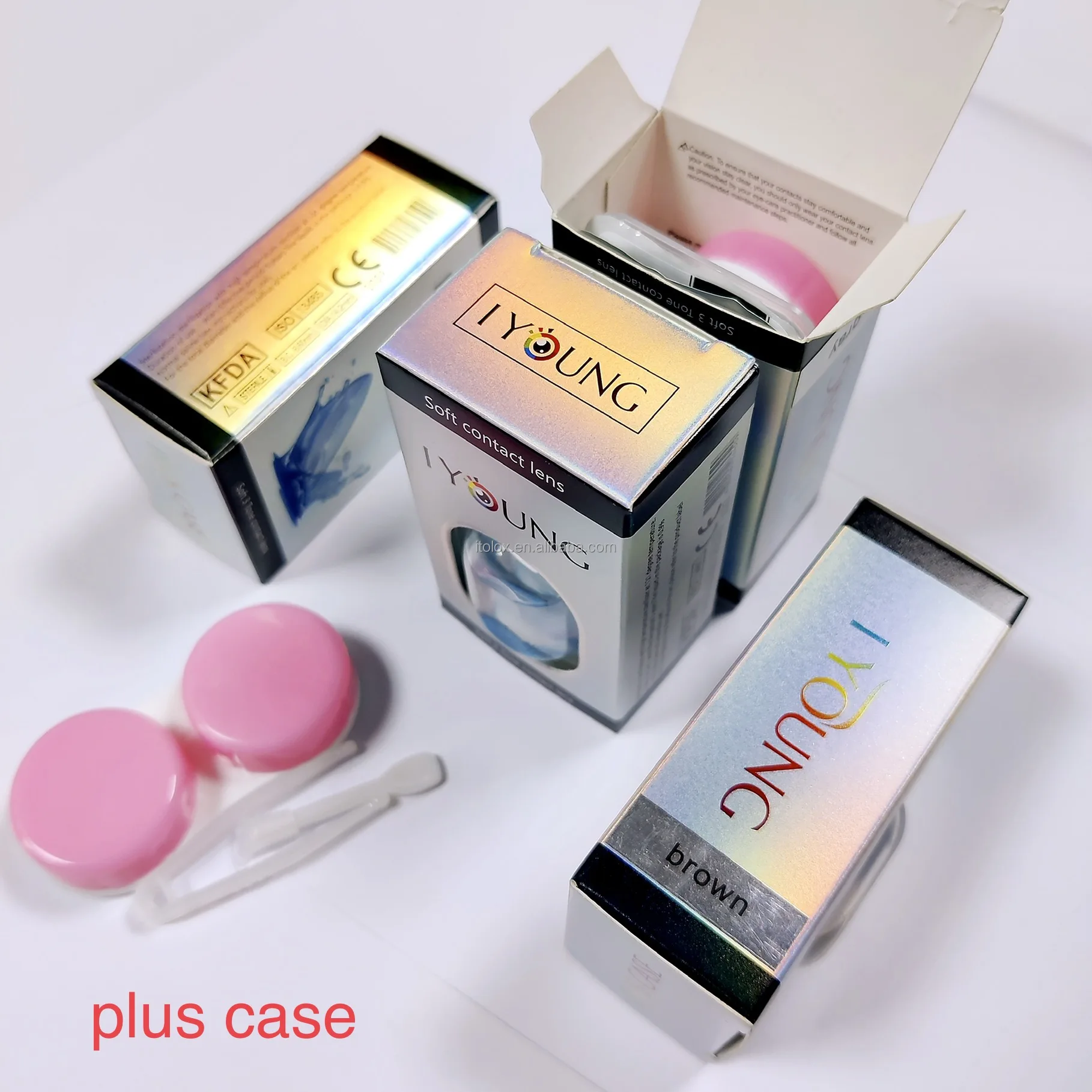 2021 самые горячие продажи 12 видов цветов Чистый желто Модные Контактные Линзы