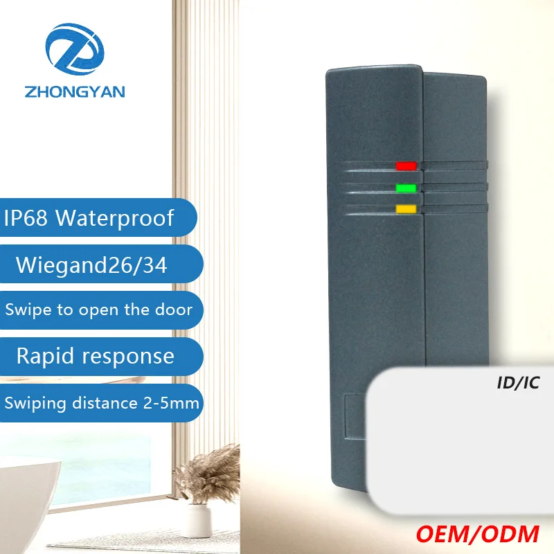 Высокопроизводительный ISO14443 Wiegand интерфейс водонепроницаемый 13 56 МГц RFID считыватель смарт-карт для дверной системы контроля доступа