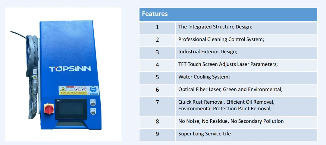 TOPSONN  rust remover laser cleaner tool