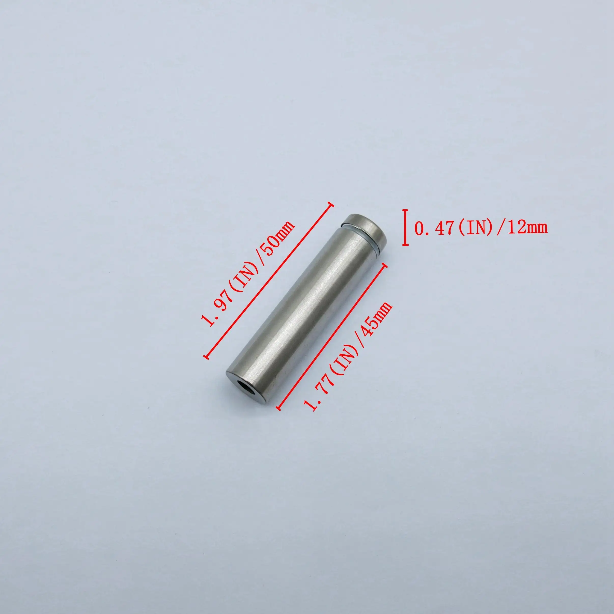 12x50mm Hollow Stainless Steel Fastener Advertising Sign Fixing Screws Nails Wall Mount Glass Spacer Standoff