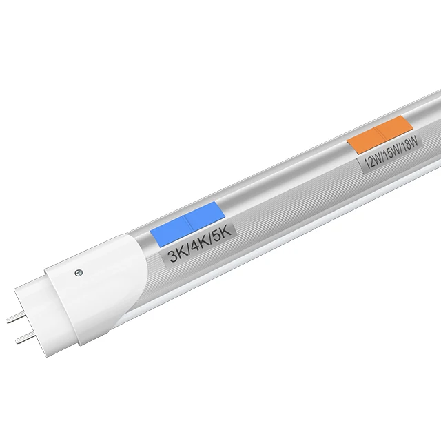 Tunable Power & CCT T8 LED Tube Lights 4ft Type A+B 12W/15W/18W DLC Available