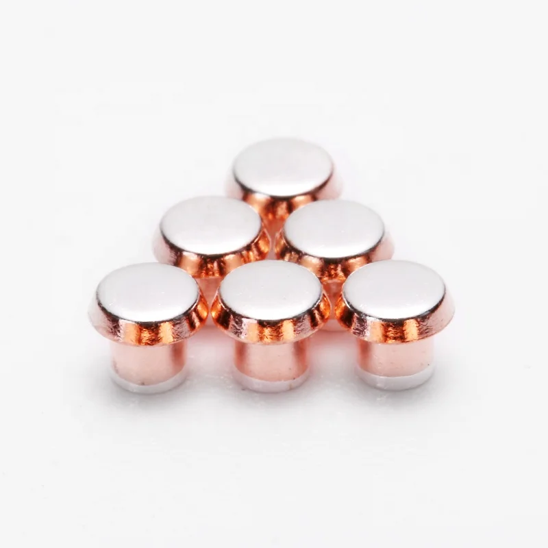 AgCdO Agsno2/Cu Electrical Contactor Condenser Battery Circuit Board Contact Point Silver contact sheet