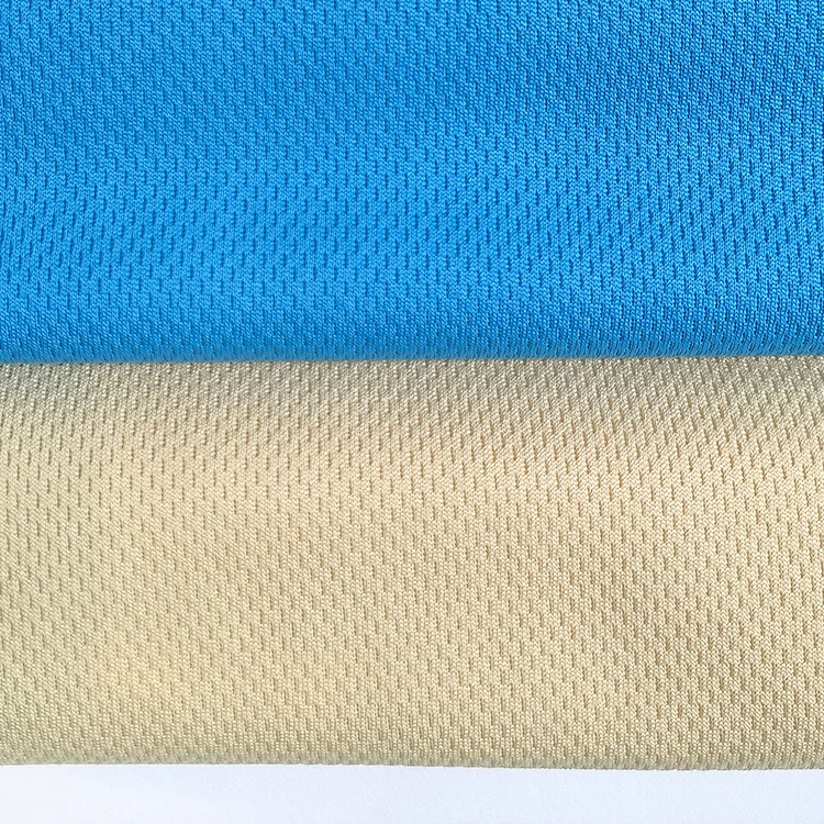 Custom Knitted 100% Polyester Eyelet Wicking Mesh Sport Football Jersey Bird Eye Fabric for Gym Wear,Sportswear