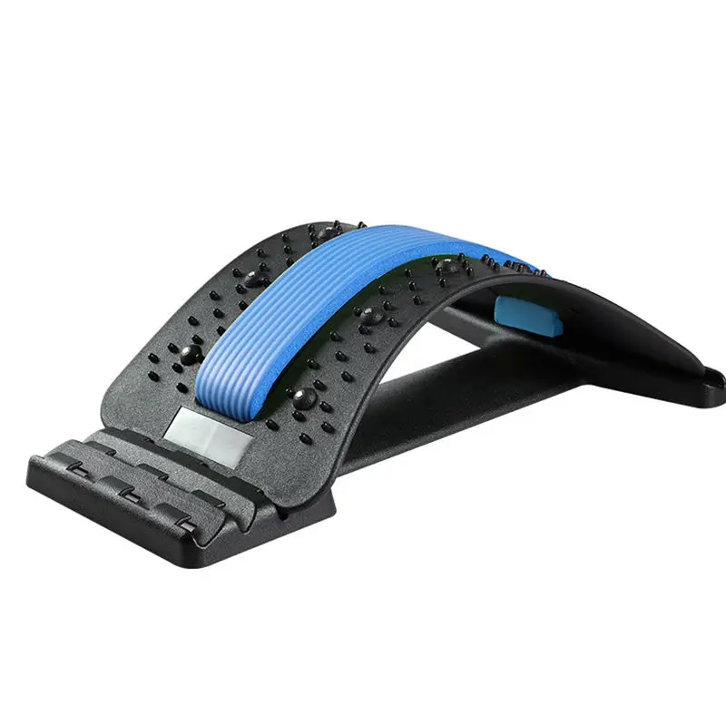 2024 New outdoor portable lumbar traction device Back stretcher fitness muscle pain relief and back lumbar spine support