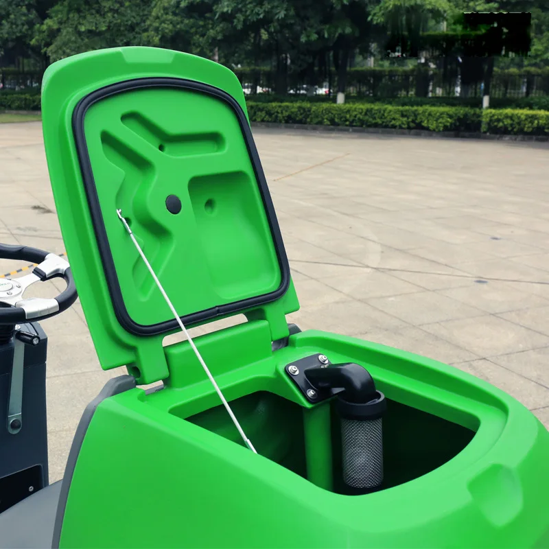Electric Ride-on Floor Scrubber Dual Brush Cleaning for Construction Industries with Core Motor and Battery