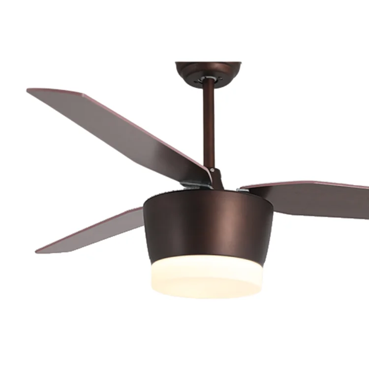 hot sale white Energy saving Bldc motor plywood blade with LED ceiling fan