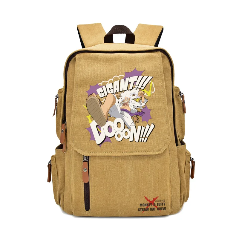 41 New Design High Quality Anime Dragon DBZ Luffy Ninja Totoro Canvas Backpack for school bag and out door