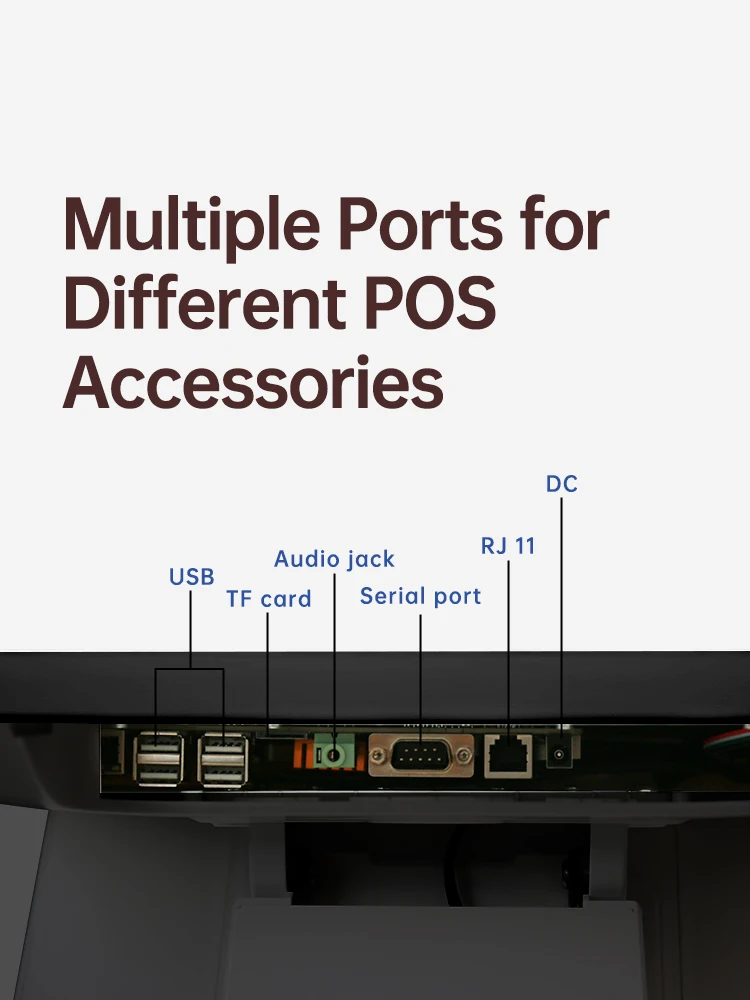 Life time free use pos software for retail and restaurant shop android pos machine dual screen
