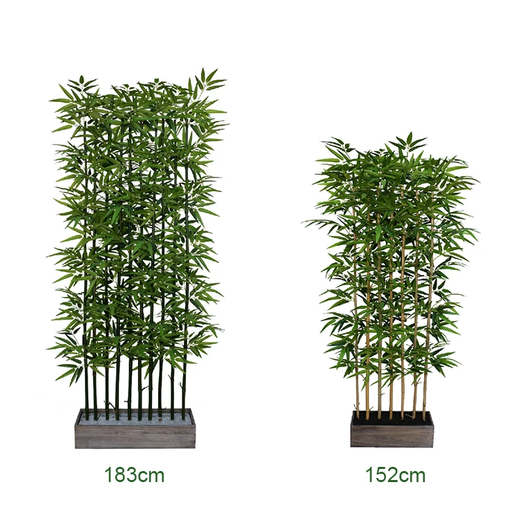 Artificial box hedge 6ft large plastic fence bamboo for garden landscaping