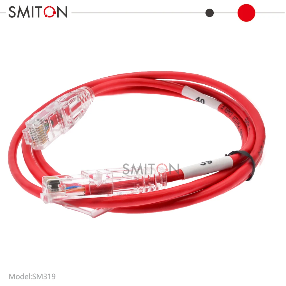 Ultra Thin Cat6a LAN Cable 4 Pairs 28awg 30AWG All Copper PVC Sheathed Cat 6a Ethernet Cable