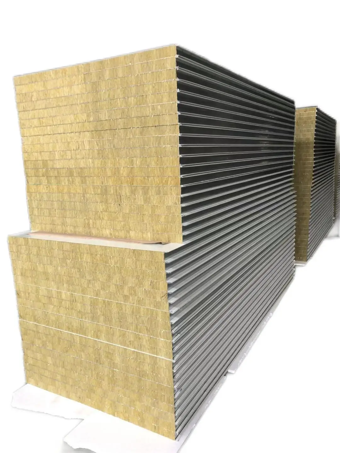 High quality 50mm Fire Proof Sound Proof Rock Wool Sandwich Wall And Roof Panel