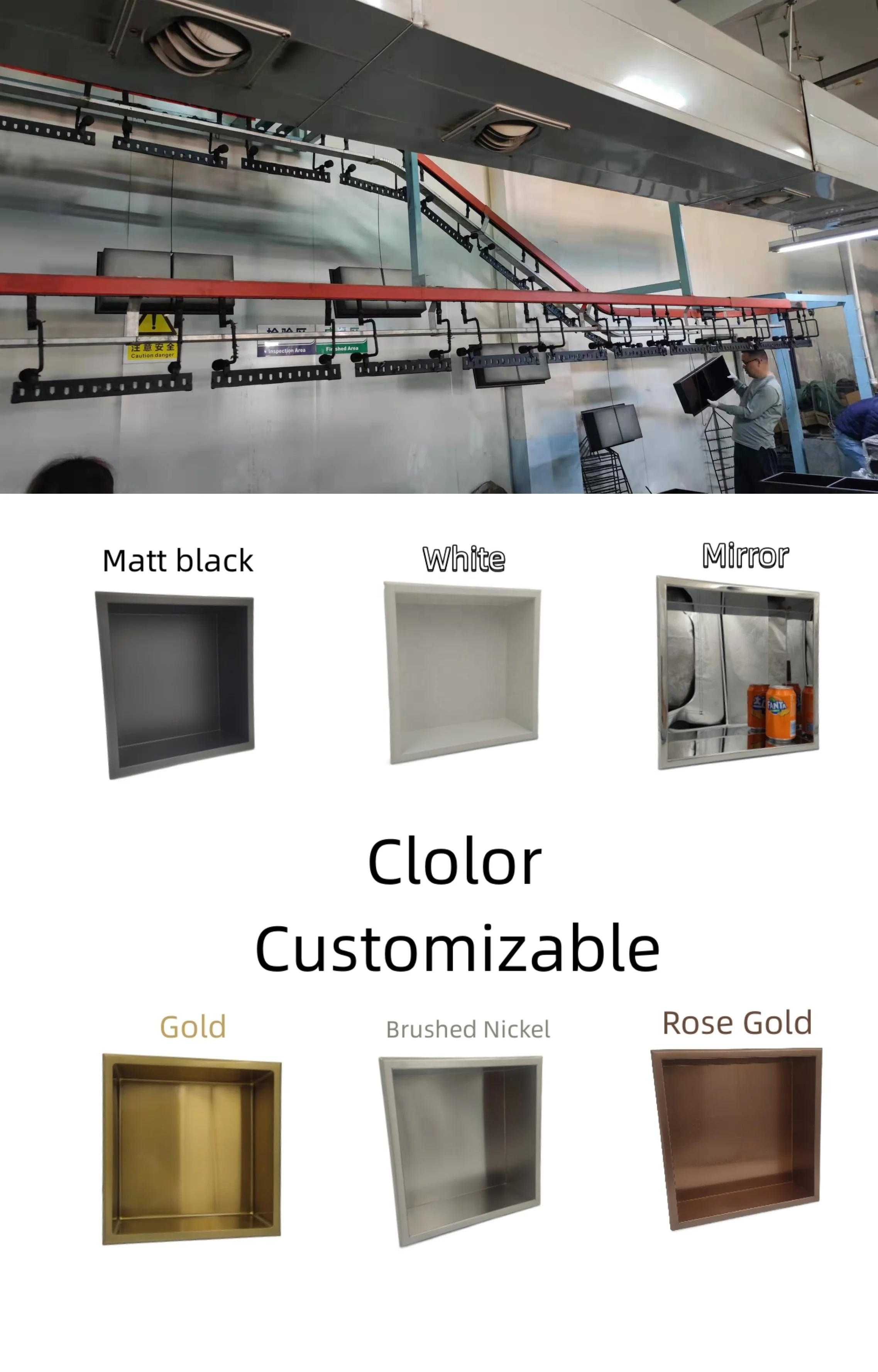 shower convenient storage recessed niches wholesale products 2mm bathroom