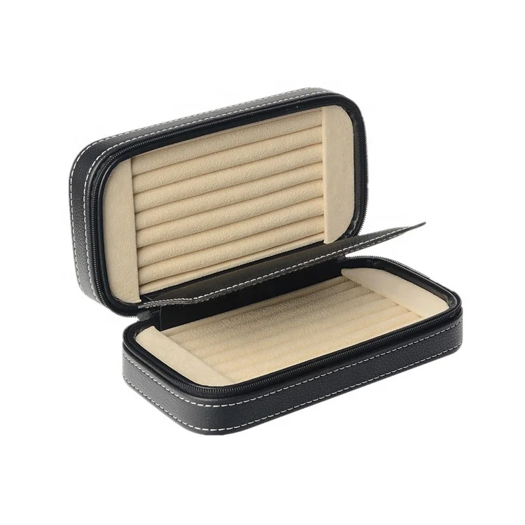 Kids Custom Jewelry Box Personalized Logo Packaging With Pouch And Bag Cosmetic Bag And Cases Custom Logo Leather Boxes