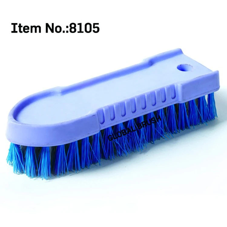 HQ8105 home cleaning plastic color clothes brush comfort grip & flexible stiff bristles