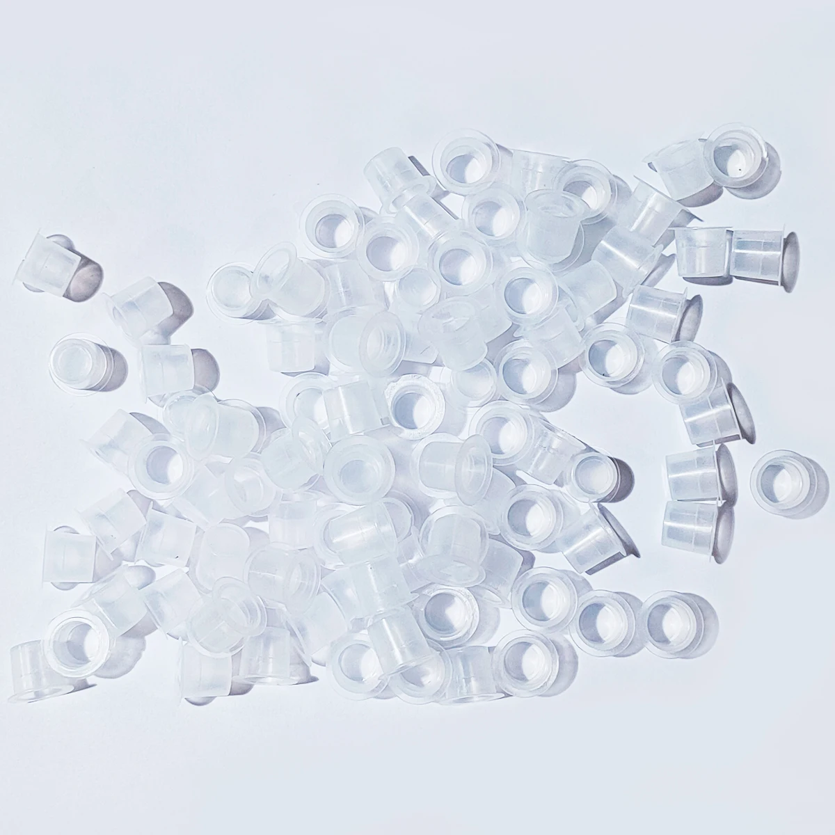 OEM 100PCS/ Bag Tattoo Ink Ring Cups Disposable Plastic Pigment Cups Holder  Accessories Supplies Other Body Art