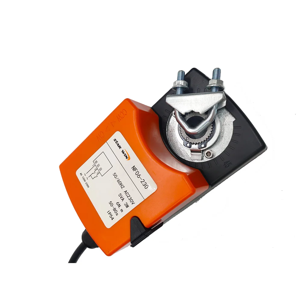 Ready To Ship  Ventilation 24V 120V 230V HVAC System 6Nm 10Nm On/Off  Damper Actuator
