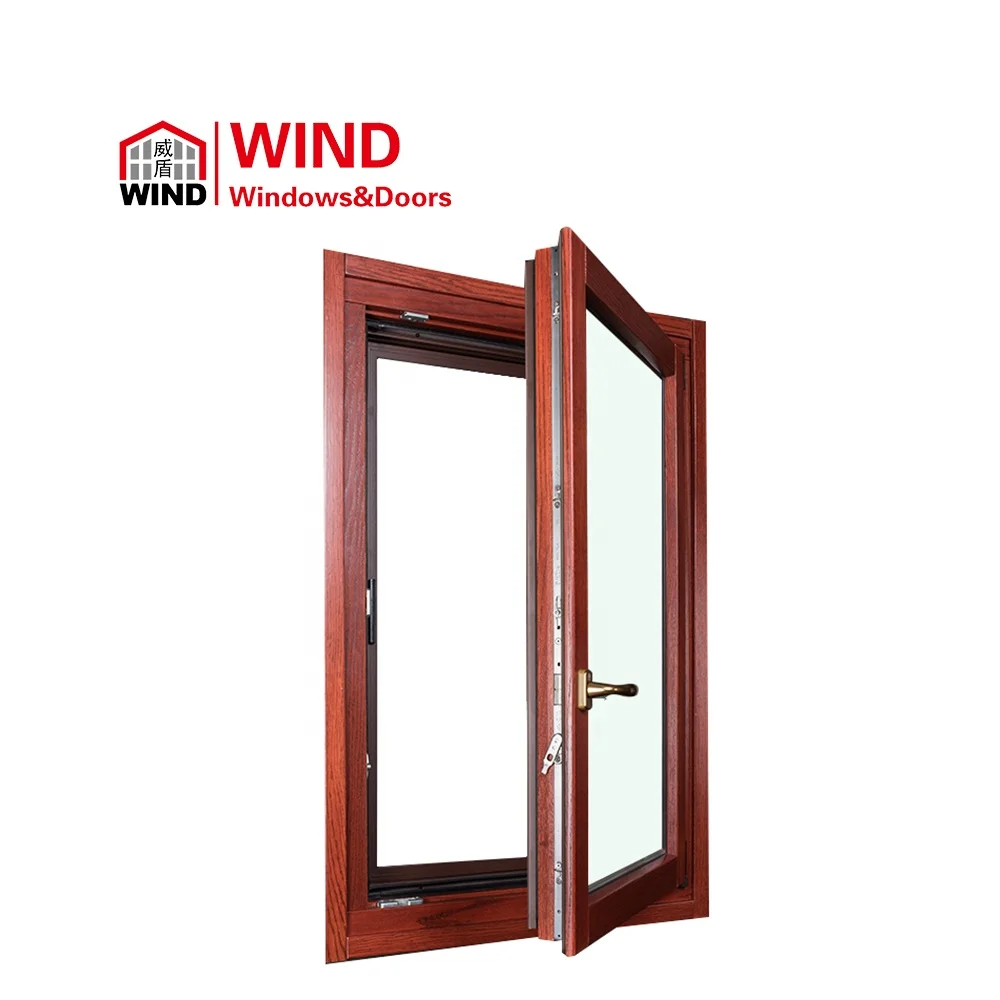 45 Degree Corner Butt Joint System dual pane Glass Aluminum Clad Wood casement windows