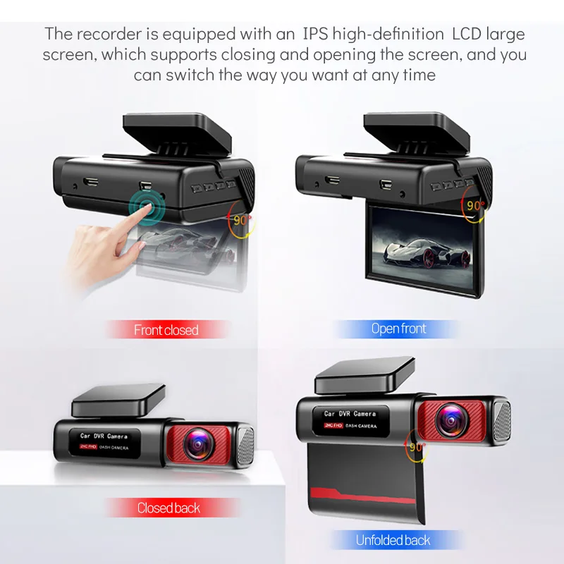 amazon gps car camera wifi 4k/2k dash cam front and rear wireless camara para carros dual dashcam for semi truck