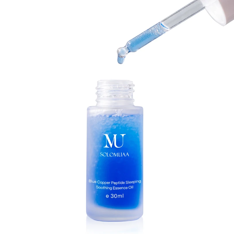 Serum Midnight  Youth ,Overnight serum oil brightening Night Blue Copper Peptide Freeze-dried Powder Serum For Beauty