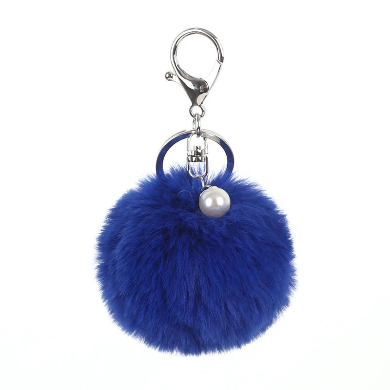  Оптовая Продажа Цветных брелоков с буффами шариками брелок плюшевым меховым шариком помпоном принцессы