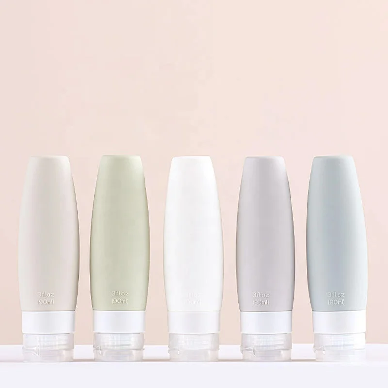 
High Quality Latest Portable Leak Proof Silicone Travel Bottle Set BPA Free Silicone Shampoo Bottle 