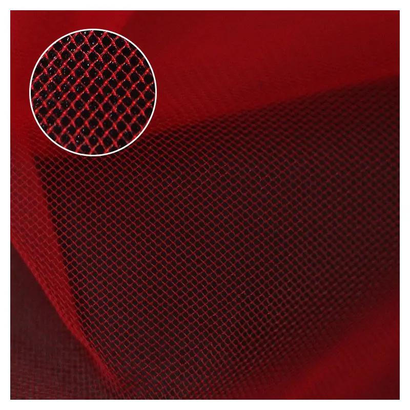 Factory Anti Static Soft Rhombus Net Mesh 100% Nylon Tulle Fabric For Swimwear