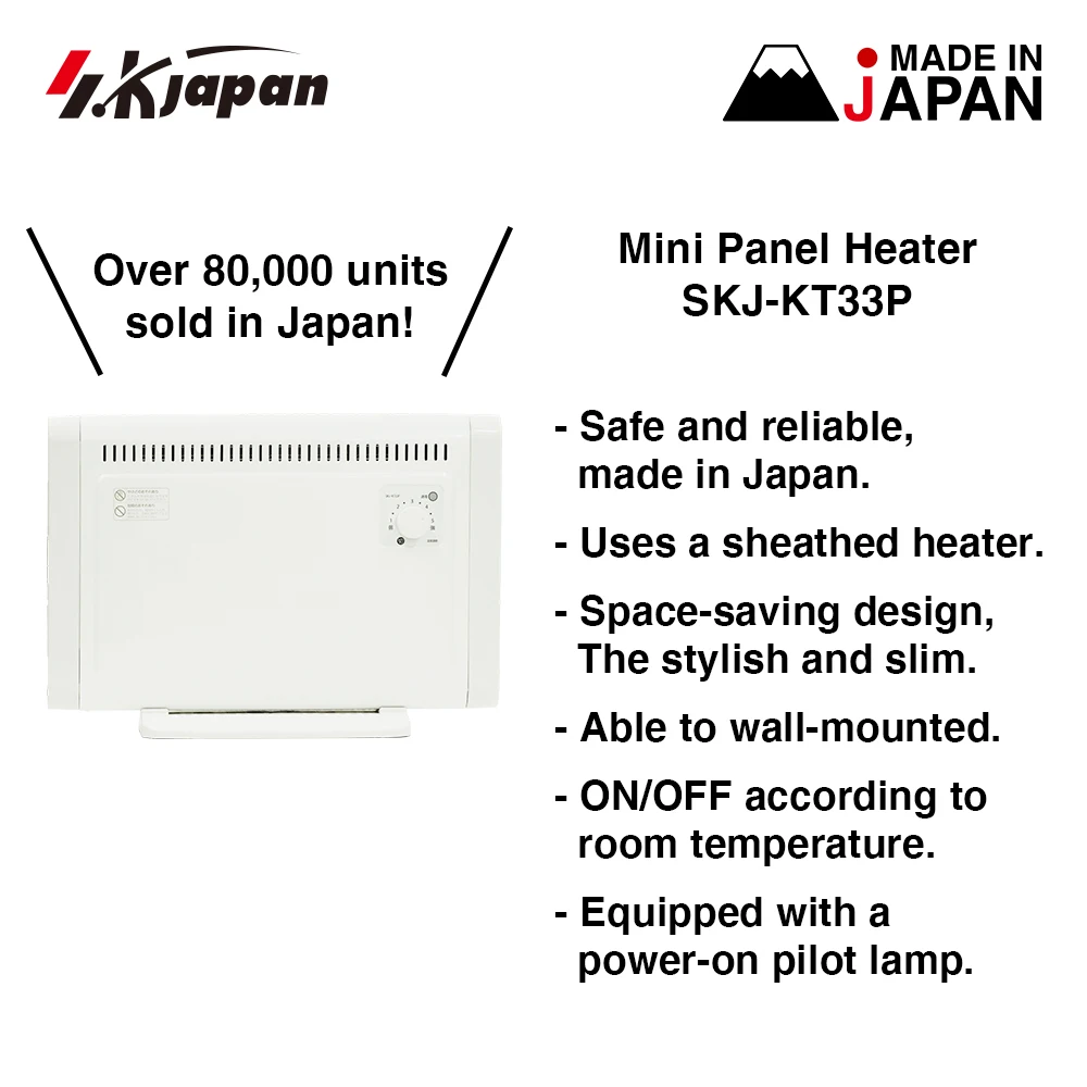 Safe reliable mini wall mounted ceramic infrared panel heater