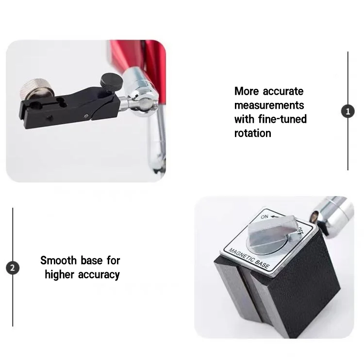 [OEM ODM] Large Universal Meter Lever Micrometer Dial Indicator Holder Magnetic Base/Stand