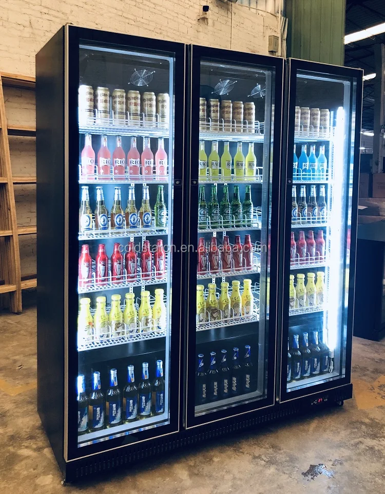 Hot Sale Commercial 1 2 3 Door Vertical Refrigerator Display case Beer Beverage Cooler