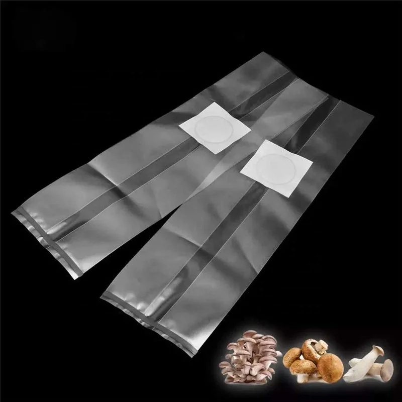 Transparent Polypropylene Mushroom Grow Bag Farm-Mushroom Substrate High Temp Garden Supplies Grow Bags