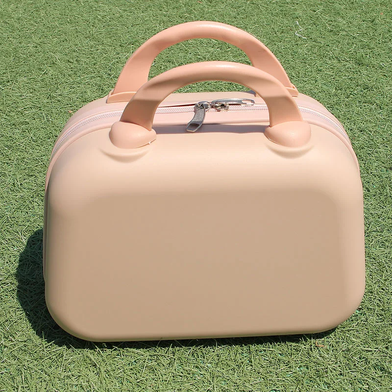 Travel Portable Cosmetic Storage Case Customizable Cute PP Makeup Box Luggage Suitcase 14 Inch