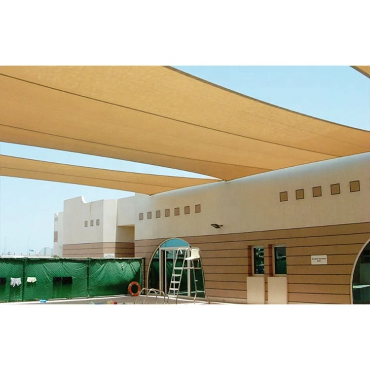 Затеняемый парус водонепроницаемый открытый солнцезащитный козырек сетки