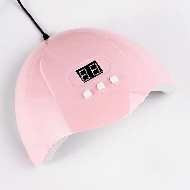 Светодиодная УФ-лампа для ногтей 54 Вт, профессиональная машинка для полировки гель-лака, УФ-лента для ногтей с 3 настройками времени