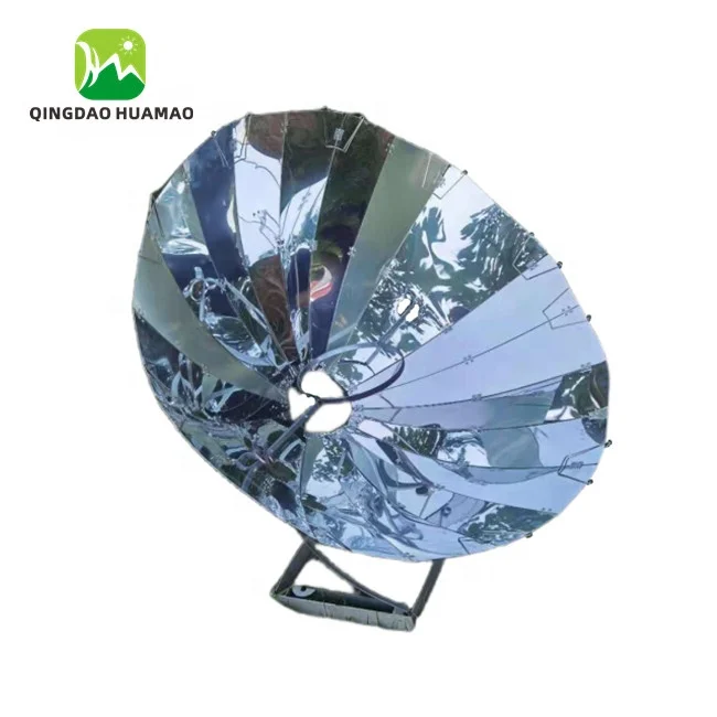 parabolic 24 pieces of mirror aluminum solar cooker oven