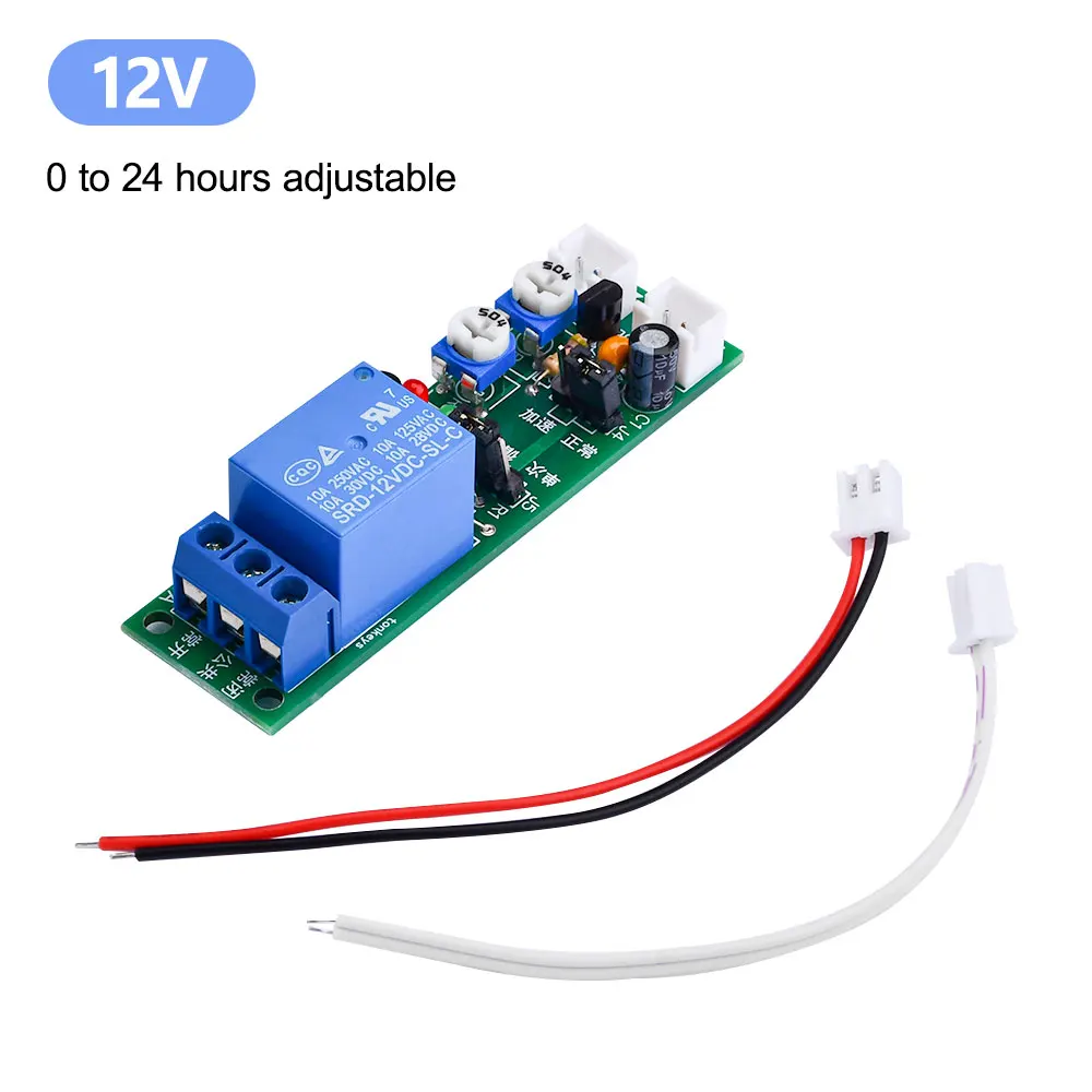 HY-01 Adjustable Cycle Timer Delay On/Off Switch DC 5V 12V 24V Power Supply Relay Timer Control Delay Relay Module