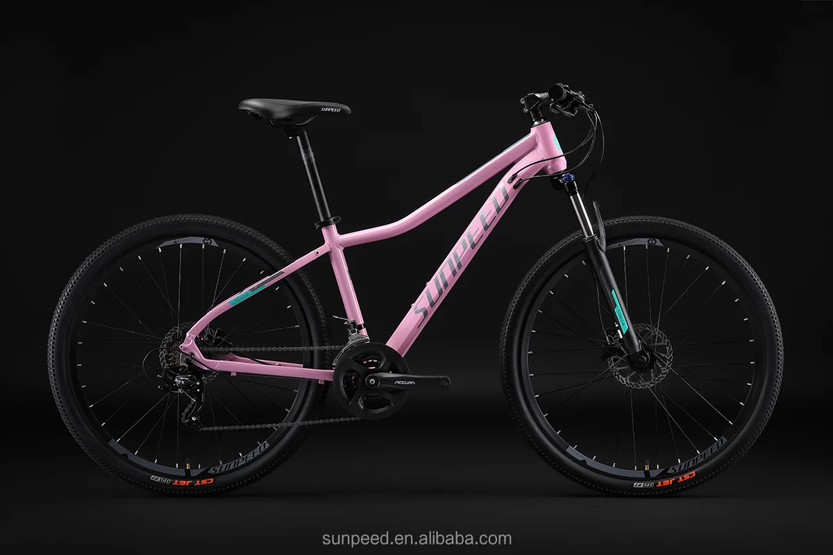 SUNPEED STELLA Women/Adult Hardtail Mountain Bike 27.5-Inch Wheels 24-Speed Twist Shifter 13.5 to 17-Inch Lightweight Aluminum