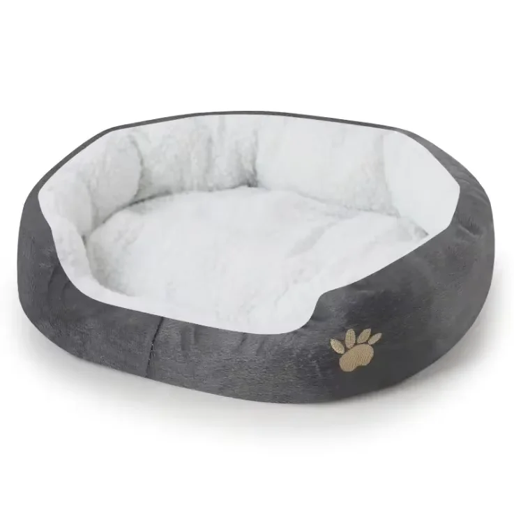 2024 Newest Wholesale Manufacturer Washable Dog Cat Bed Hot Sale Elasticity Pet Beds Warm Comfortable Customization