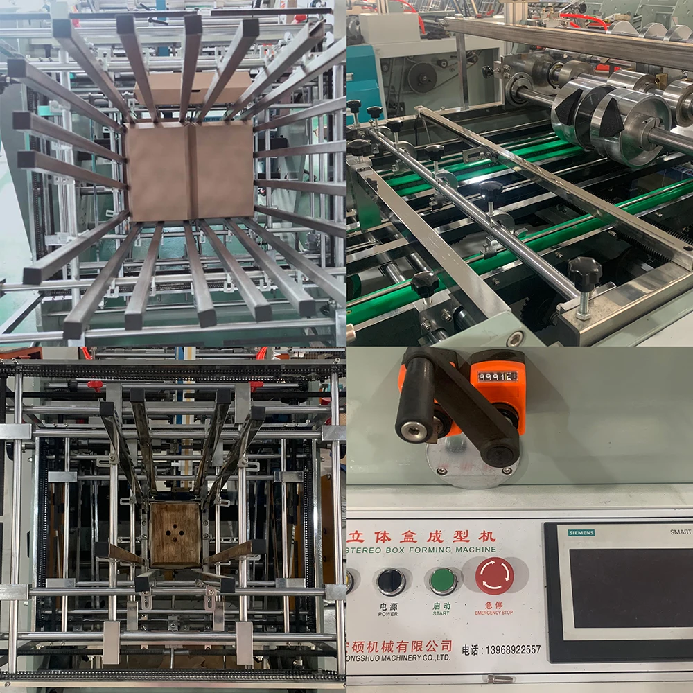 High speed full automatic burger box making machine with CE certificate