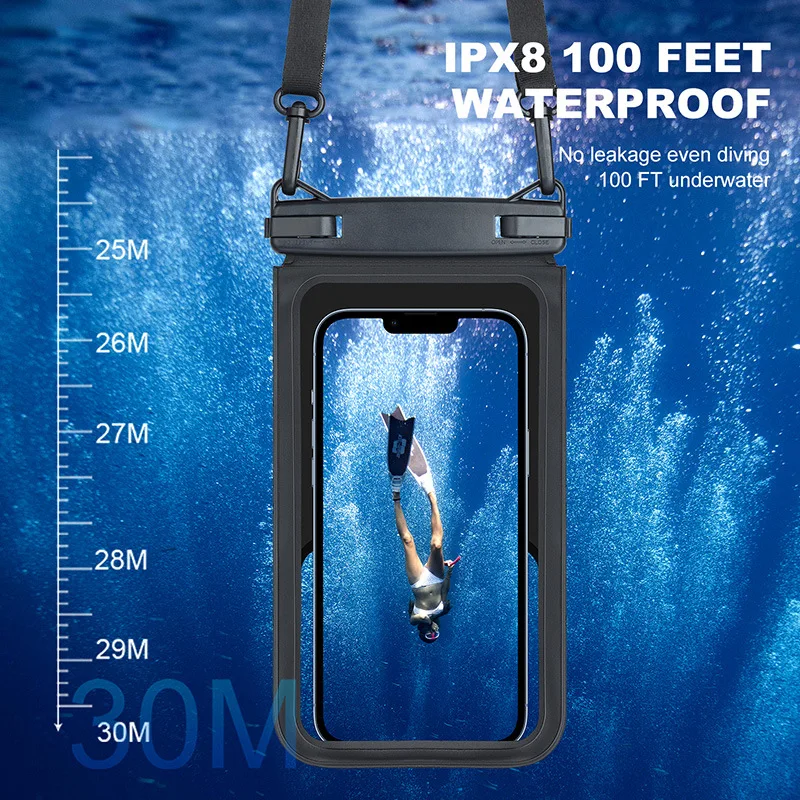 Водонепроницаемый чехол для мобильного телефона IPX8 водонепроницаемый