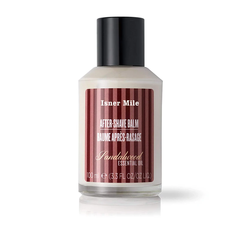 vegan sandalwood calms smooths beard roots nourished beard after shave balm