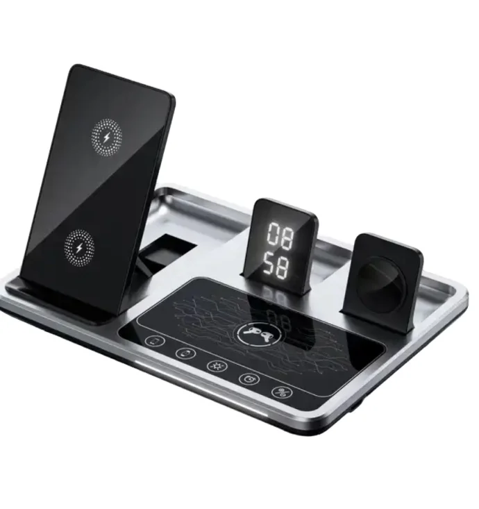 Hot Hot Sale 4 In 1 30W Phone Wireless Charger with Ambient Light Fast Charging Stand With Desk Lamp