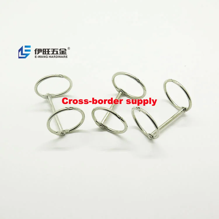 YIWANG оптовая продажа серебристое металлическое железо никелевое покрытие 2 кольца календарь связующее кольцо