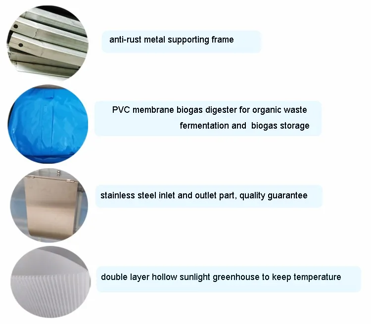 Methane Gas from Restaurant Home Food Waste Biogas Anaerobic Digester for Sale