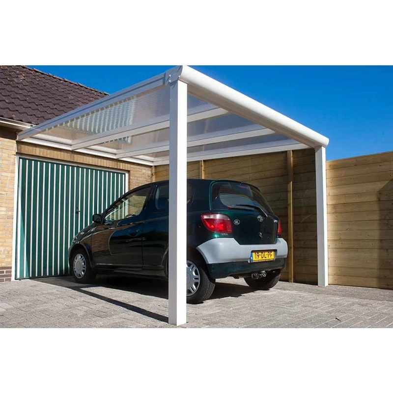 Luxury Sun Shade Foldable Portable Aluminum Carports Garages With Polycarbonate Roof