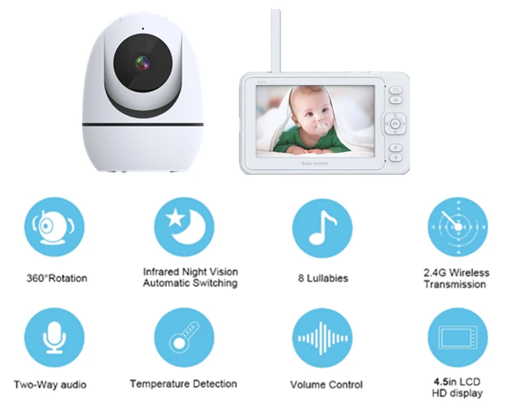  Foscam 1080P детский монитор сна Wi-Fi соединение с инфракрасная камера режимом ночного видения 2-полосная аудио удаленное панорамирование и наклон зум камеры