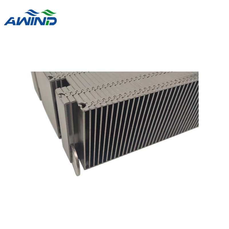 70mm 100mm 120mm Refrigerator aluminium electronics stacked fins heatsink al 6063 heat sink customized design for high power