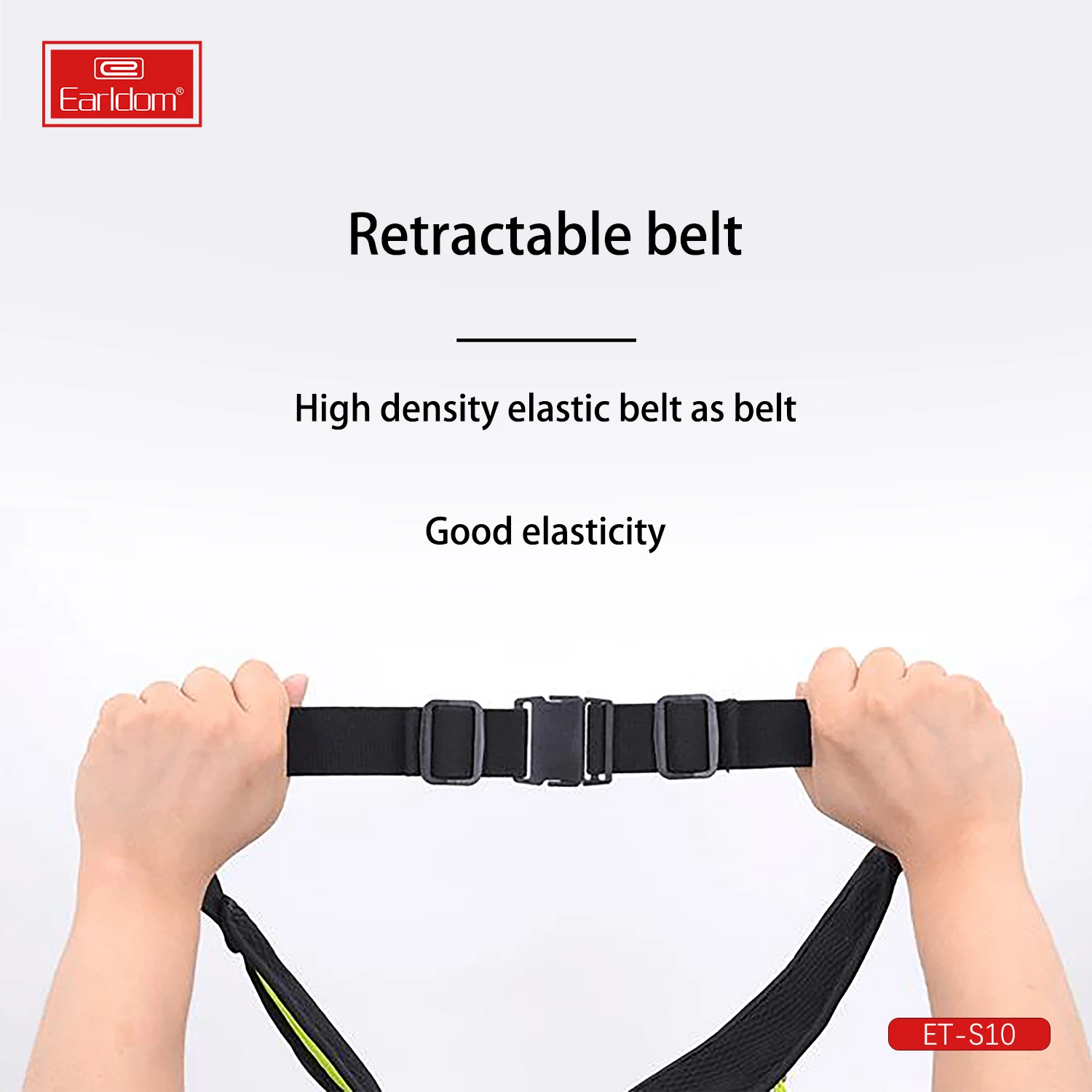 Earldom Adjustable waterproof fitness fanny pack belt running sports waist bag, sport elastic waist bag