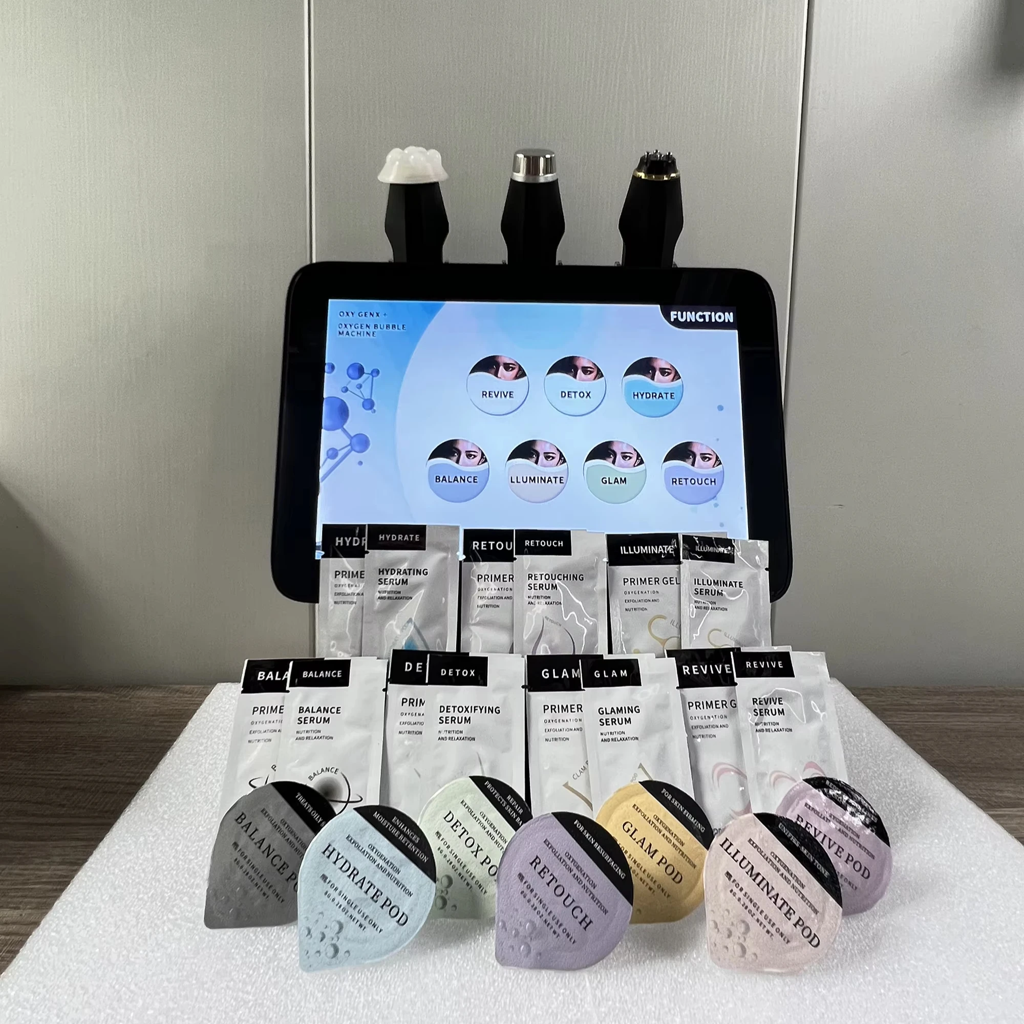 Oxygenation Facial Skin Care Oxygen Pods Capsule Skin Tightening Hydra Oxygen Facial Machine