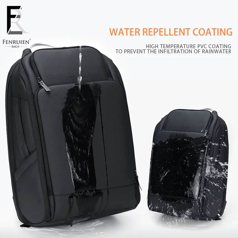 FENRUIEN 2023 New Business Travel bag Anti-Theft Waterproof  USB Charging Backpack bags 17 inch Laptop Bag